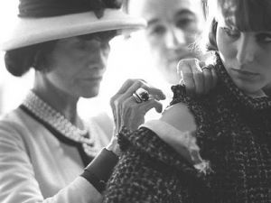 Photos of Coco Chanel - chanel biography - coco chanel at work in her atelier.jpg